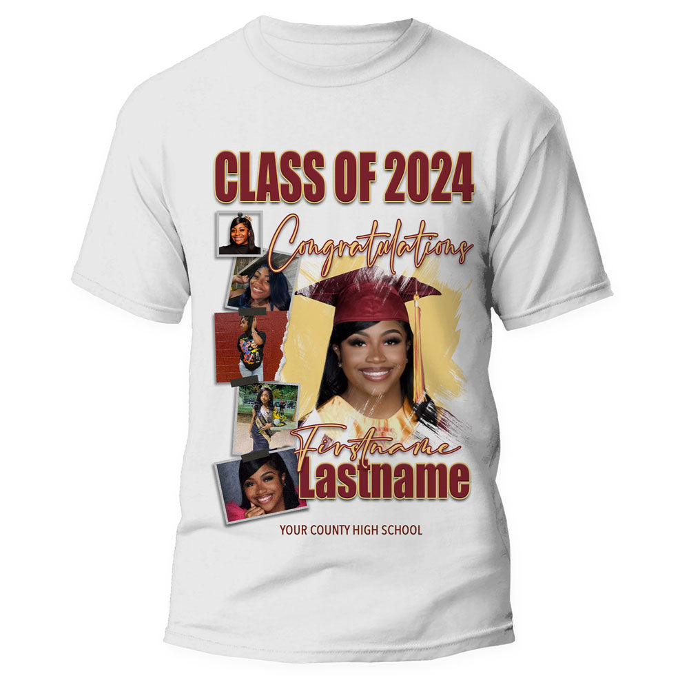 Grad Tee with 6 Pics