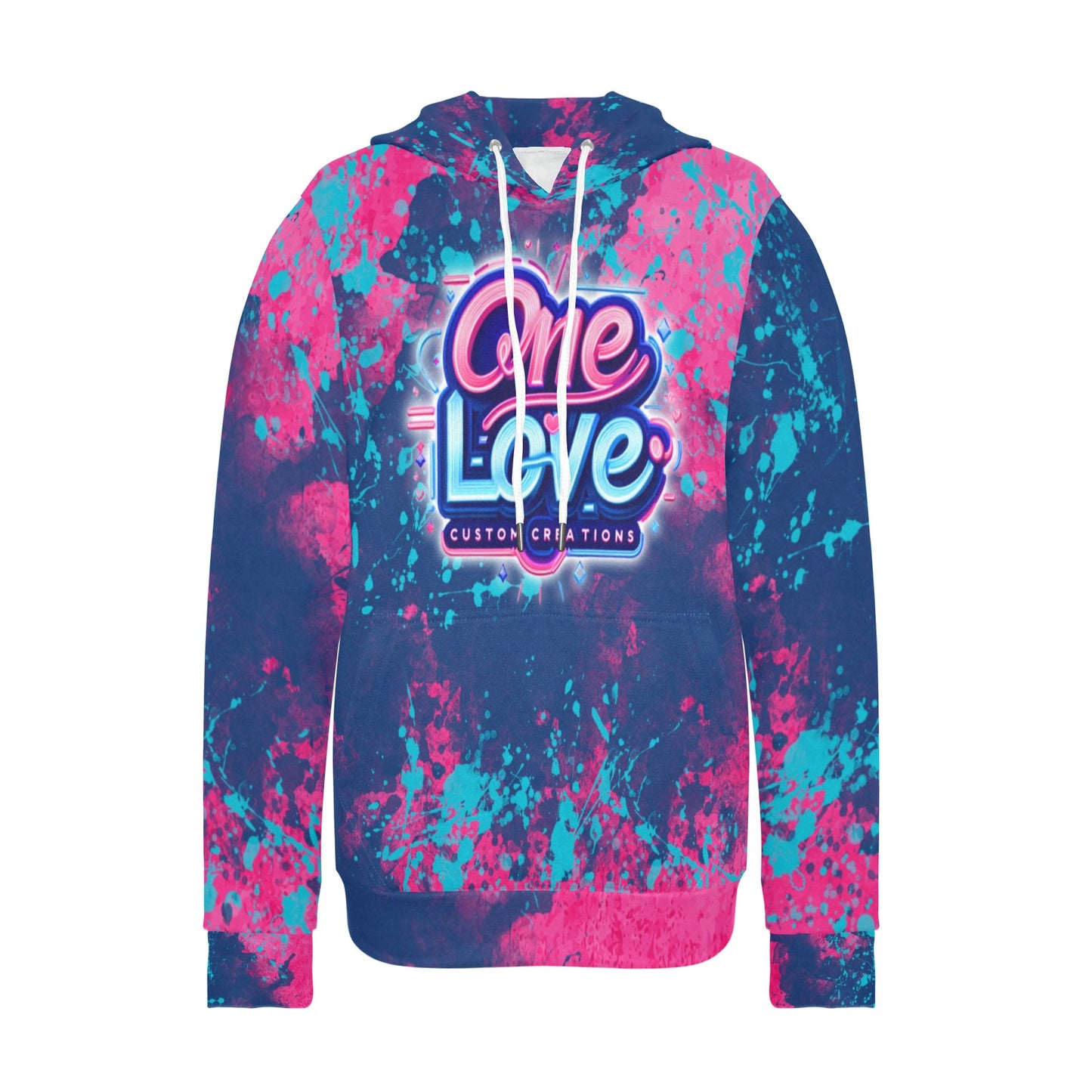 One Love Hoodie Women's Long Sleeve Fleece Hoodie