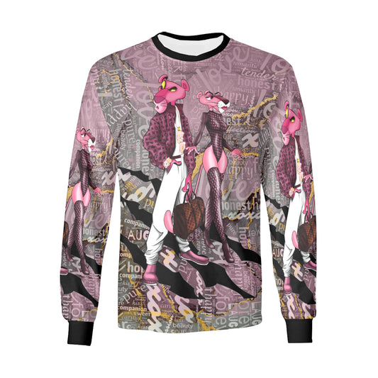 Pink Panther LS All Over Print Long Sleeve T-shirt